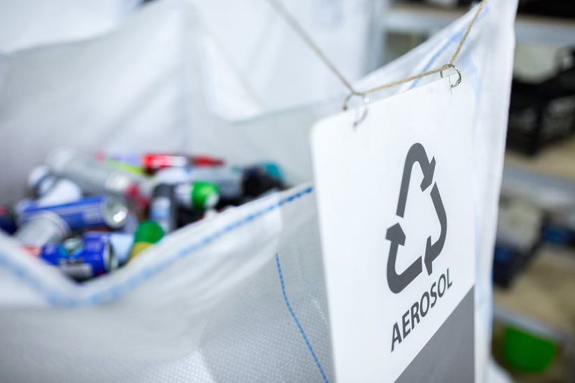 Aerosols Can in Recycling