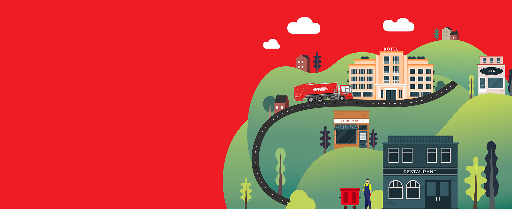 Hills Waste Commercial Waste Banner 