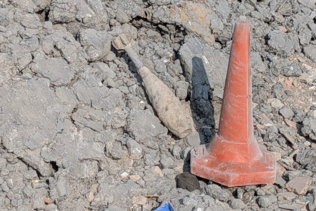 Mortar found at Lower Compton