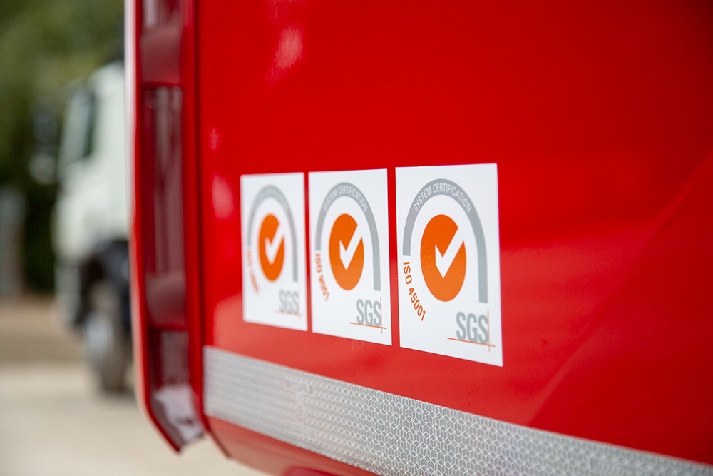 iso-badges-on-truck-cab
