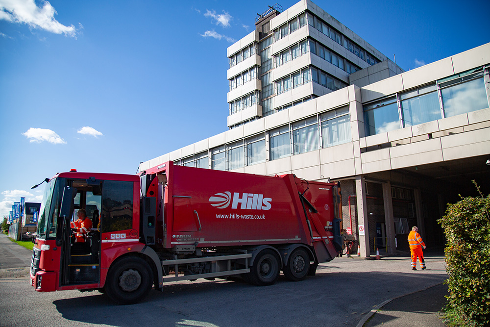 hills-waste-crew-at-office-building