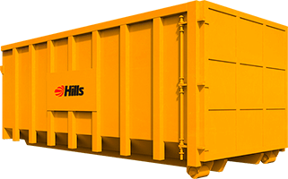 hills-container-roro-yellow-isolated